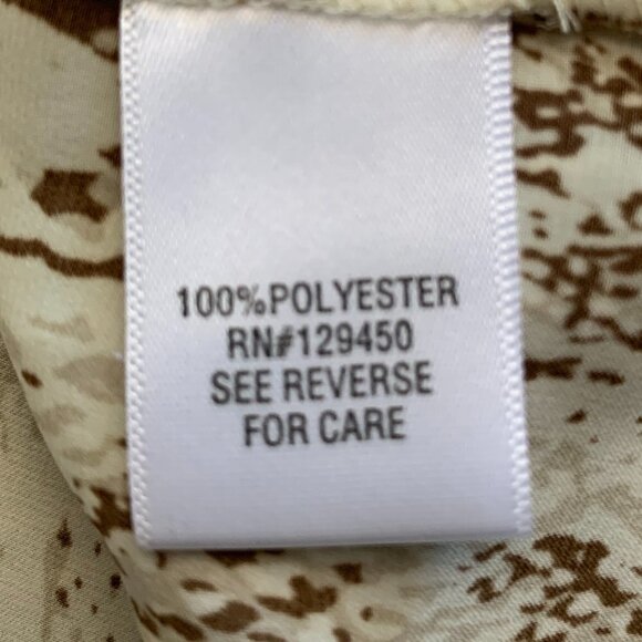 Apt 9 Snake Print V-Neck/Tie Neck Blouse Sz S #101L - Picture 6 of 7